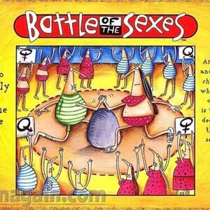 Vintage 1997 UNIVERSITY GAMES Battle of the Sexes Board Game - NWT's